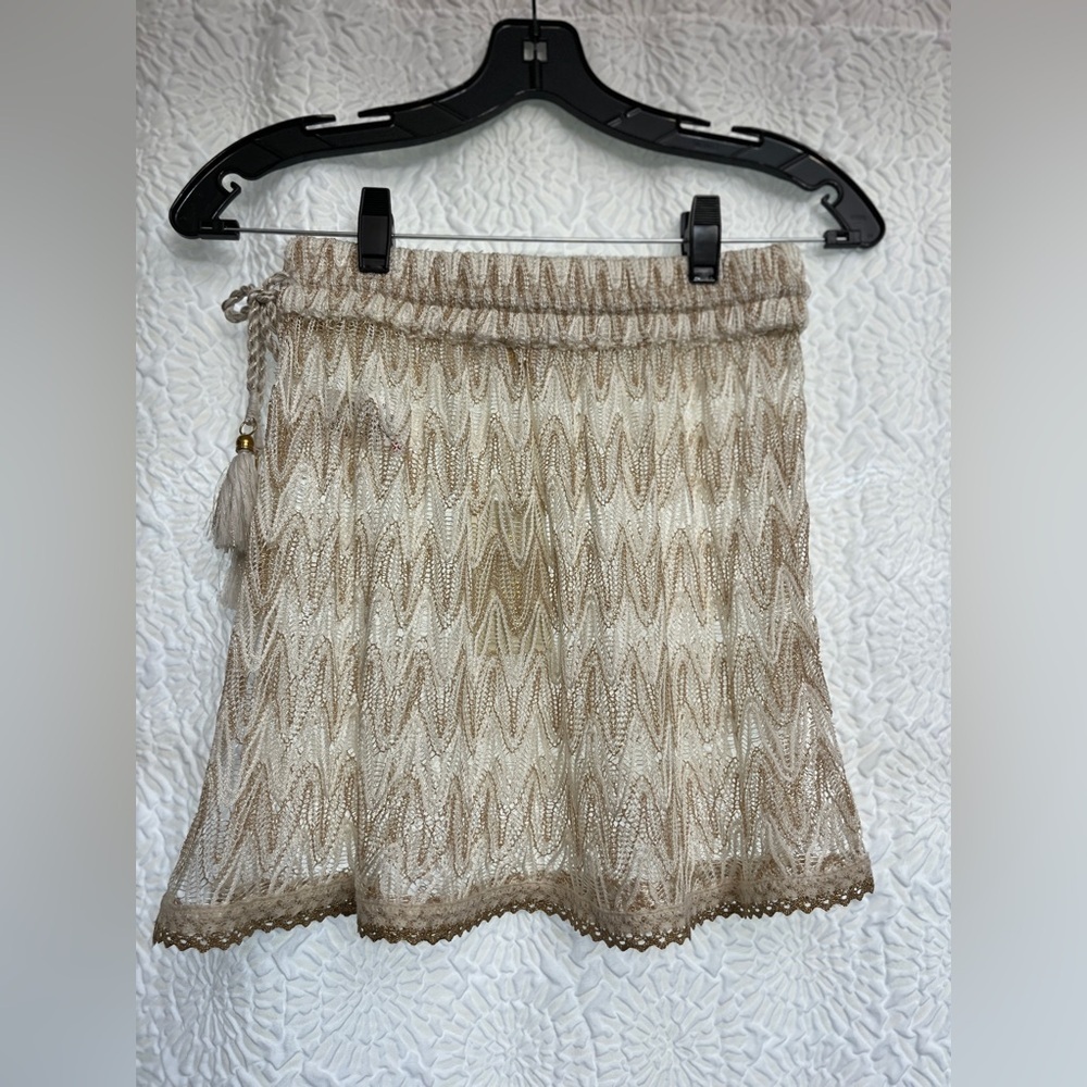 Ramy Brook Cream and Gold Swim Coverup - Picture 12 of 14